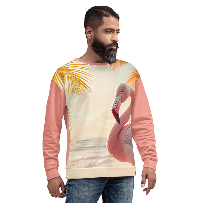 "Majestic Flamingo" Collection - Designer Unisex Sweatshirt