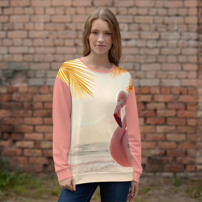 "Majestic Flamingo" Collection - Designer Unisex Sweatshirt