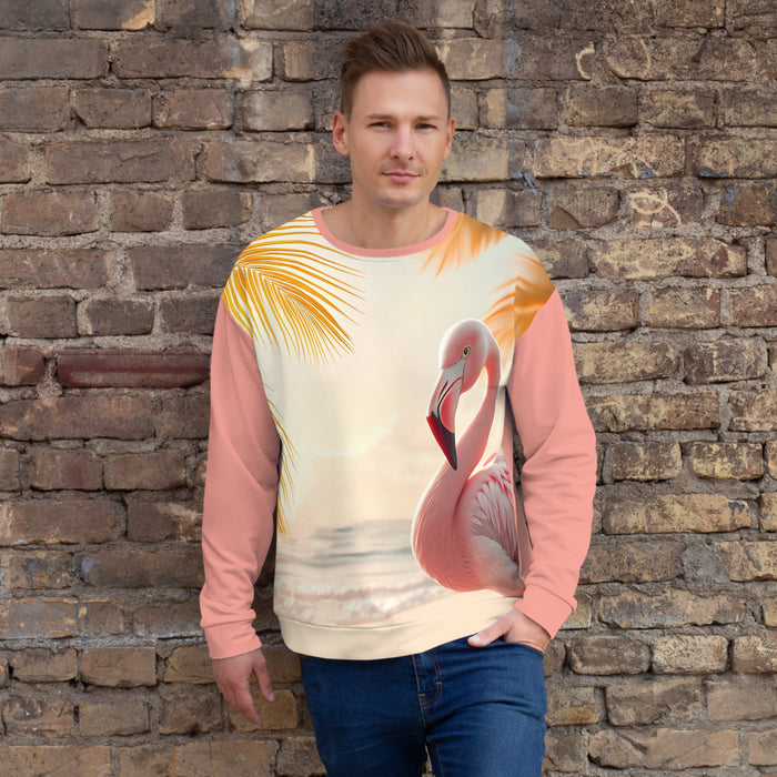 "Majestic Flamingo" Collection - Designer Unisex Sweatshirt