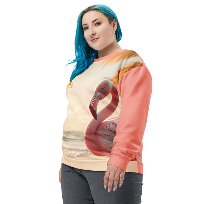 "Majestic Flamingo" Collection - Designer Unisex Sweatshirt