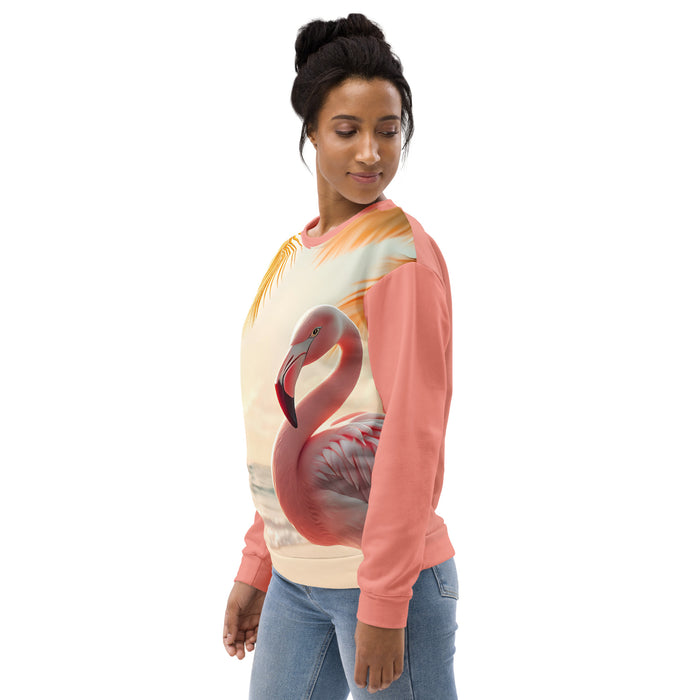 "Majestic Flamingo" Collection - Designer Unisex Sweatshirt