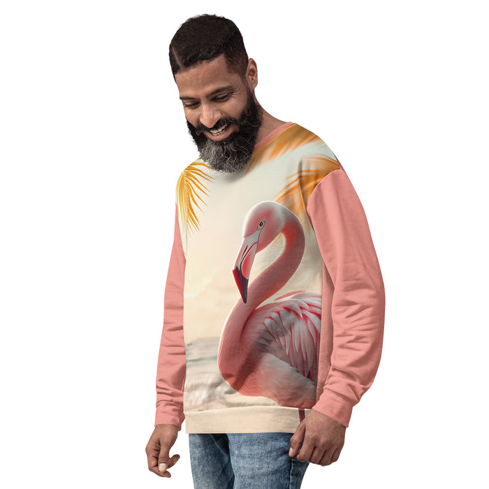 "Majestic Flamingo" Collection - Designer Unisex Sweatshirt