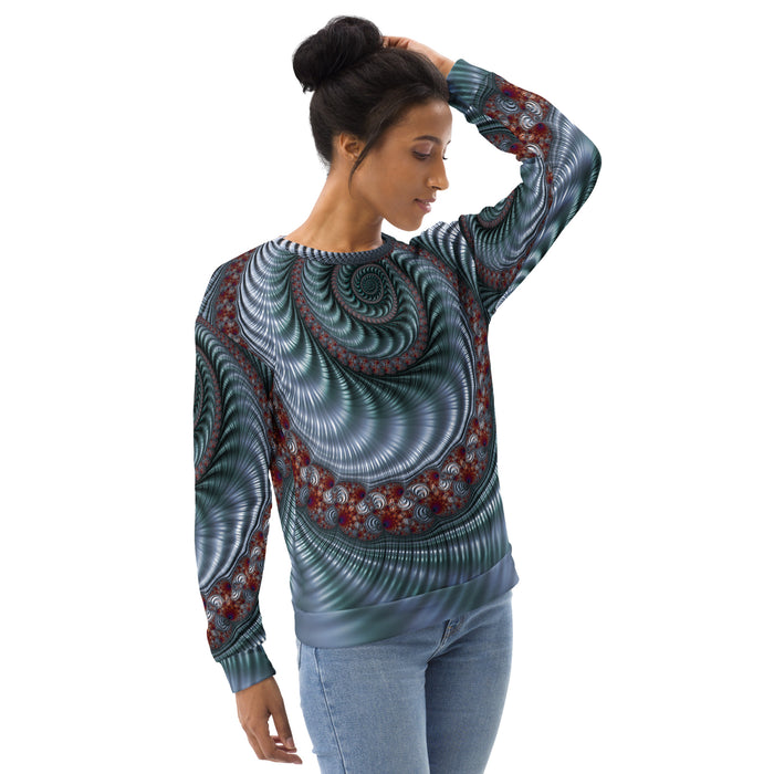 "Fractal Seashell" Collection - Designer Unisex Sweatshirt