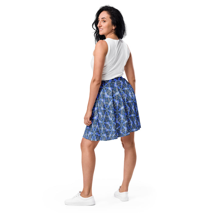 "Whirling Petals" Collection - Designer Skater Skirt