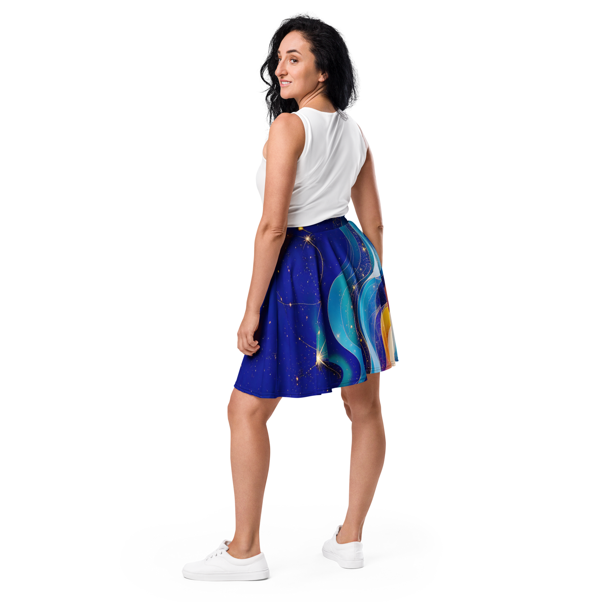 "Coral Tides" Collection - Designer Skater Skirt