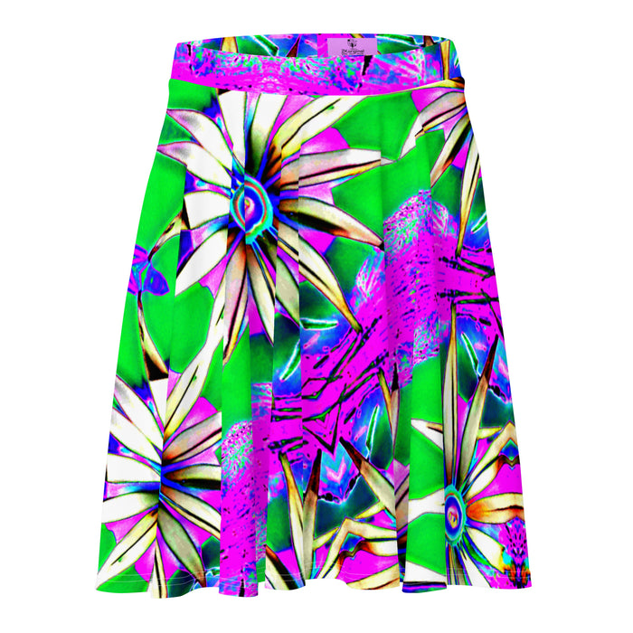 "Electric Bloom" Collection - Designer Skater Skirt