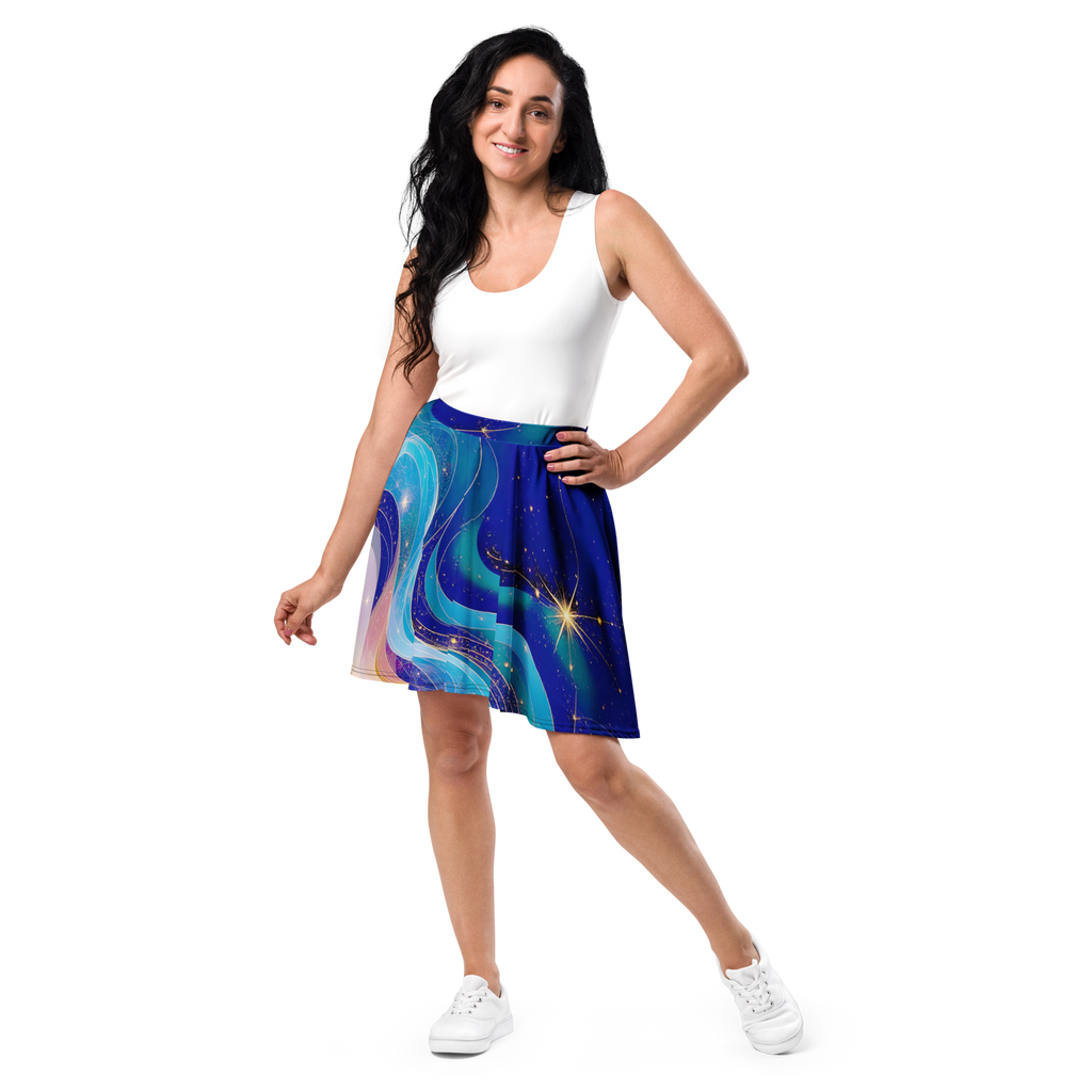 "Coral Tides" Collection - Designer Skater Skirt