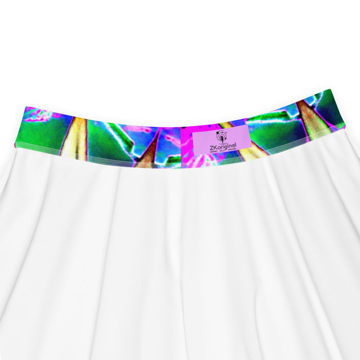 "Electric Bloom" Collection - Designer Skater Skirt