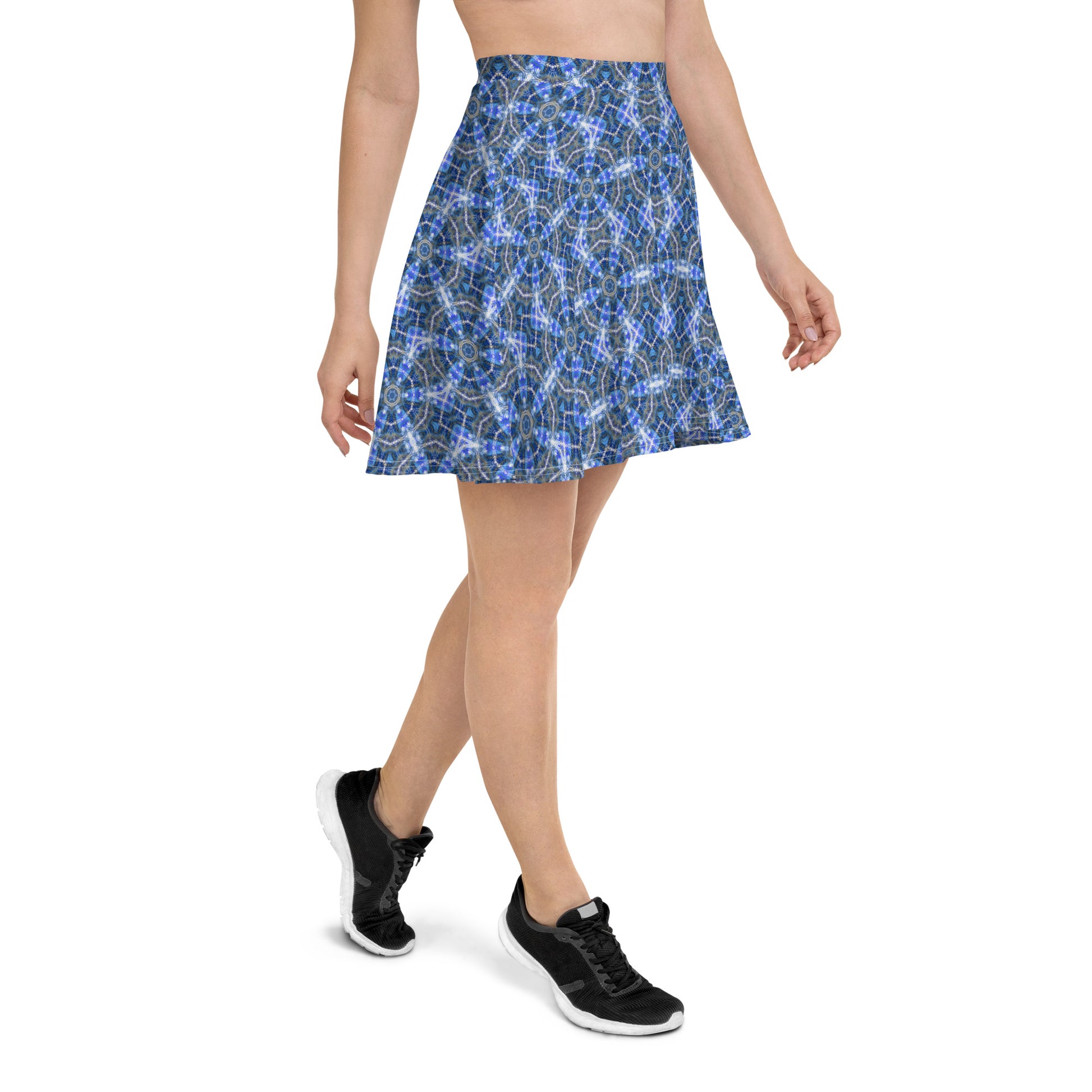 "Whirling Petals" Collection - Designer Skater Skirt