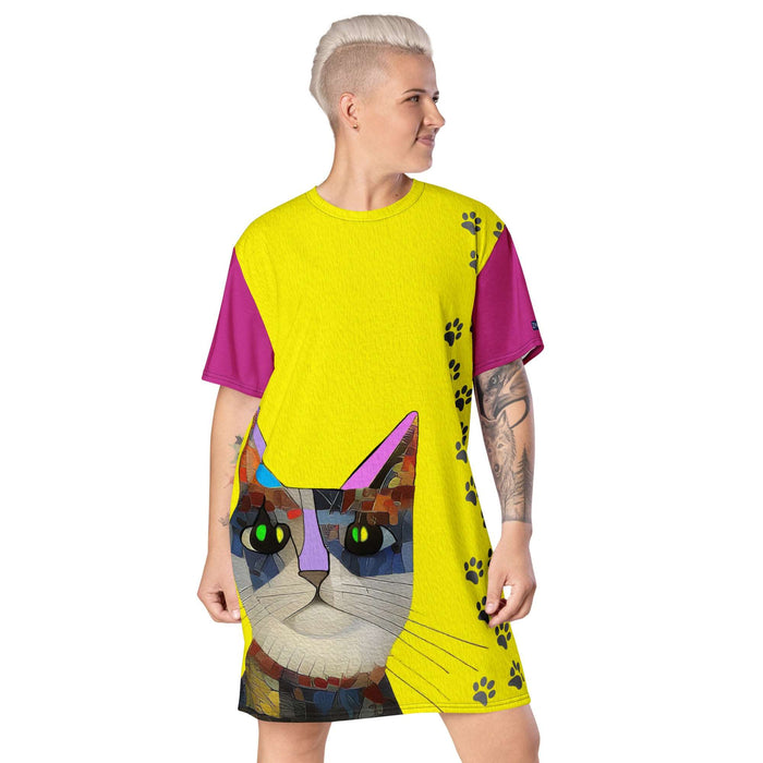 "Cat Lovers" Collection - Cat Face T-shirt Designer Dress ZKoriginal