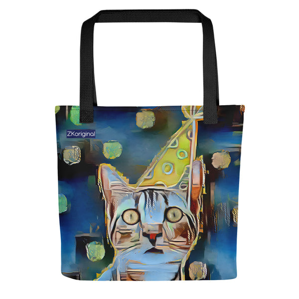 "The Canary" Collection - Cat Face Designer Tote Bag ZKoriginal