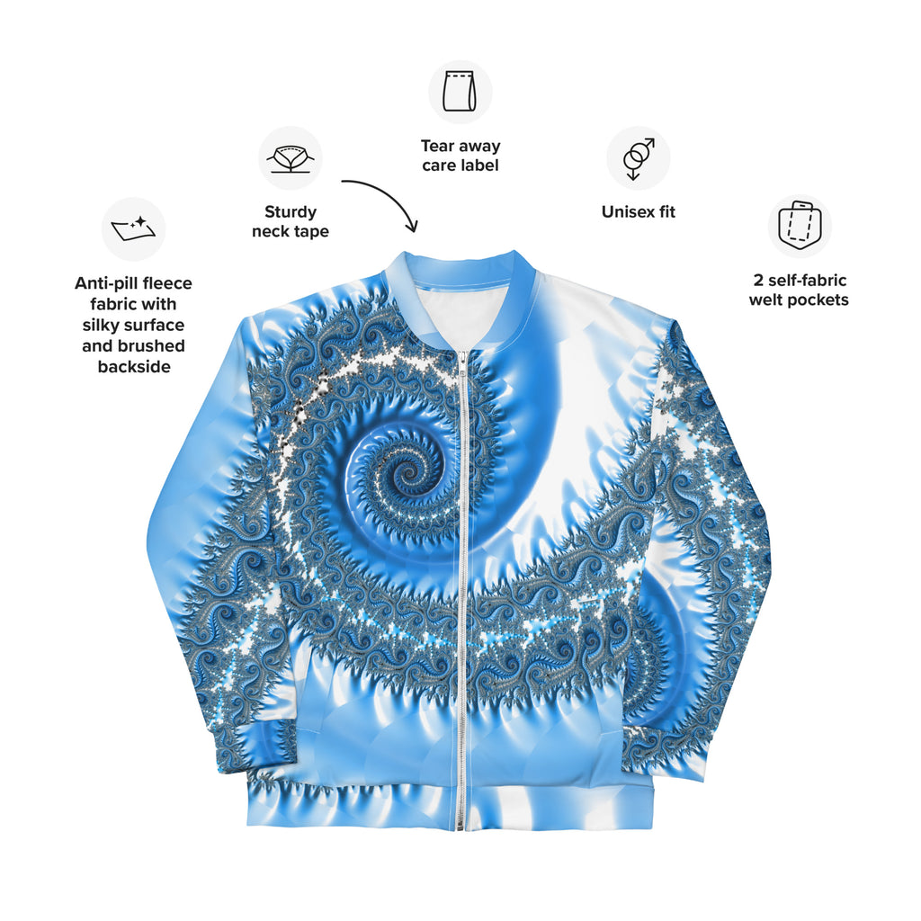 "Fractal Fern" Collection - Unisex Bomber Jacket ZKoriginal