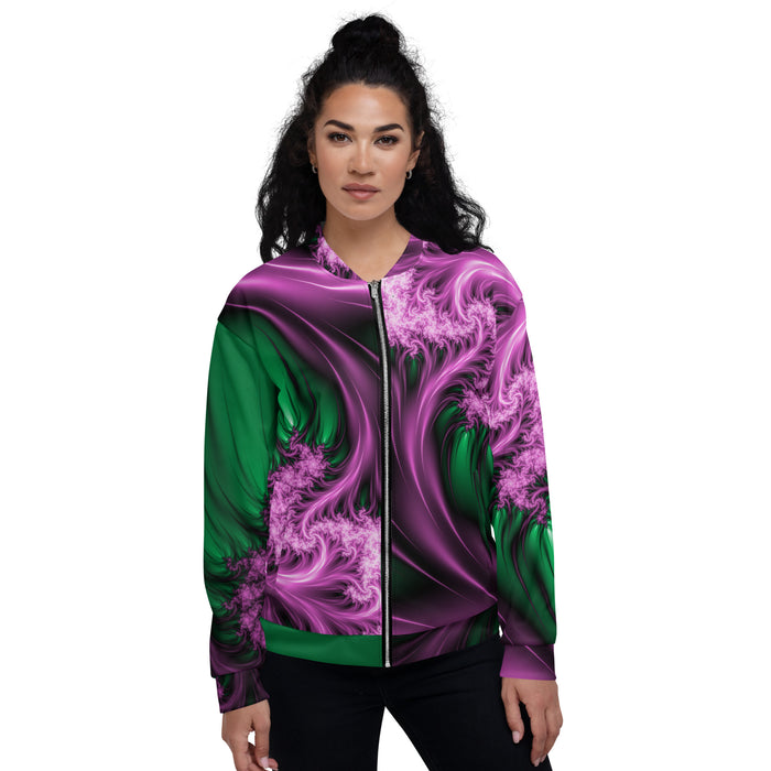 "Aurora Whispers Arctic Chic" Collection - Unisex Designer Bomber Jacket ZKoriginal