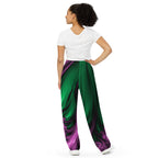 "Aurora Whispers Arctic Chic" Collection - Unisex Designer Wide Leg Pants ZKoriginal