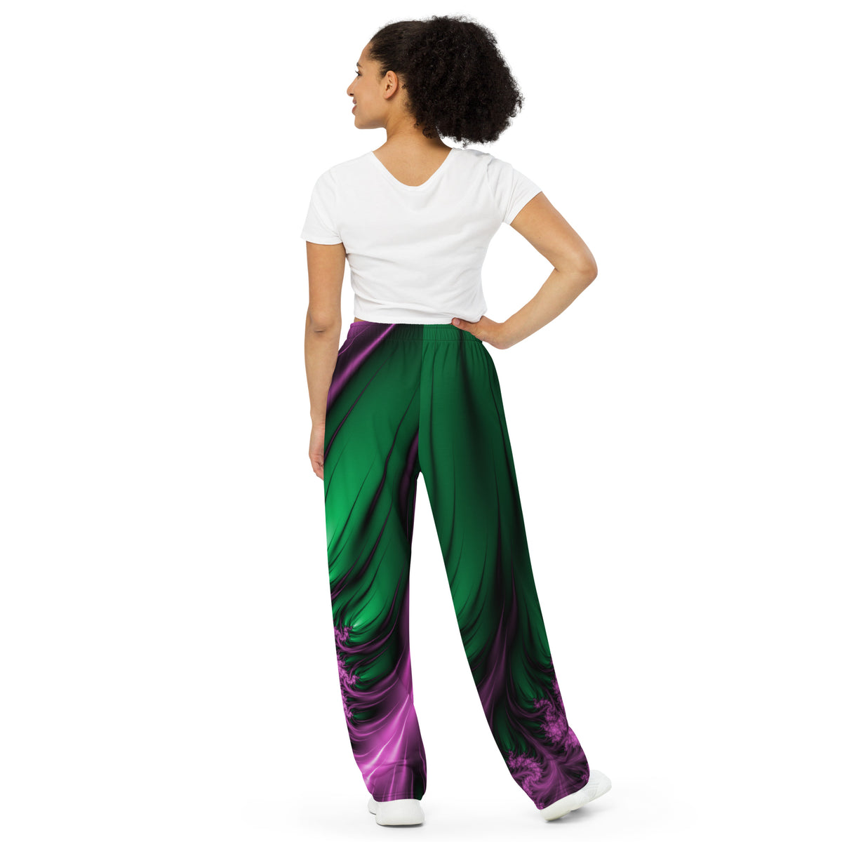 "Aurora Whispers Arctic Chic" Collection - Unisex Designer Wide Leg Pants ZKoriginal