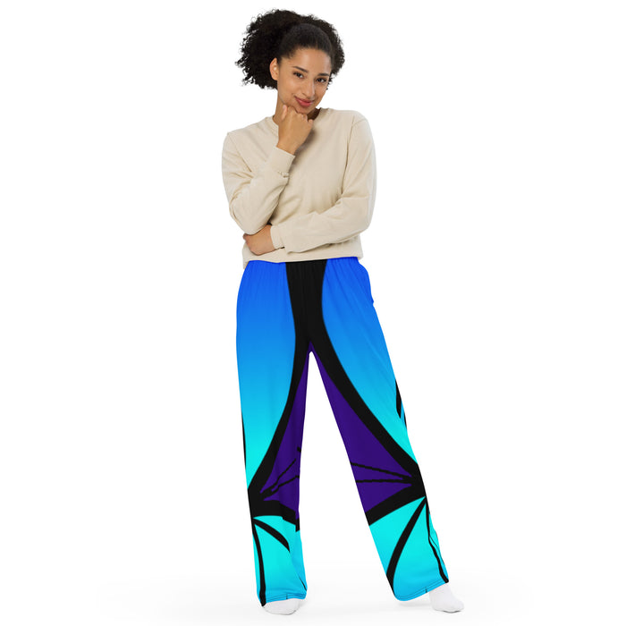 "Mystical Butterfly Bliss" Collection - Unisex Designer Wide Leg Pants ZKoriginal