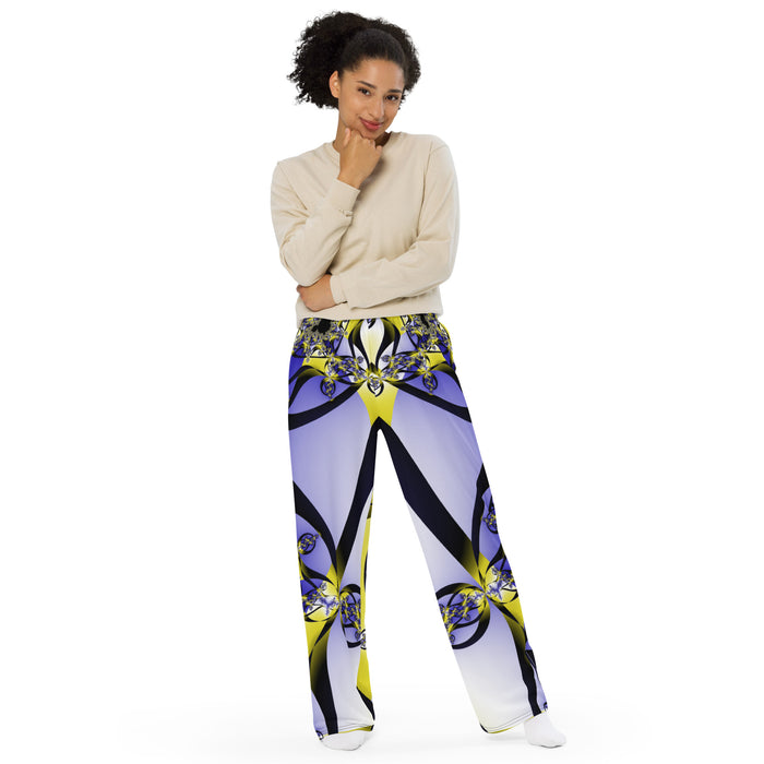 "Citrine Migration" Collection - Designer Unisex Wide Leg Pants ZKoriginal