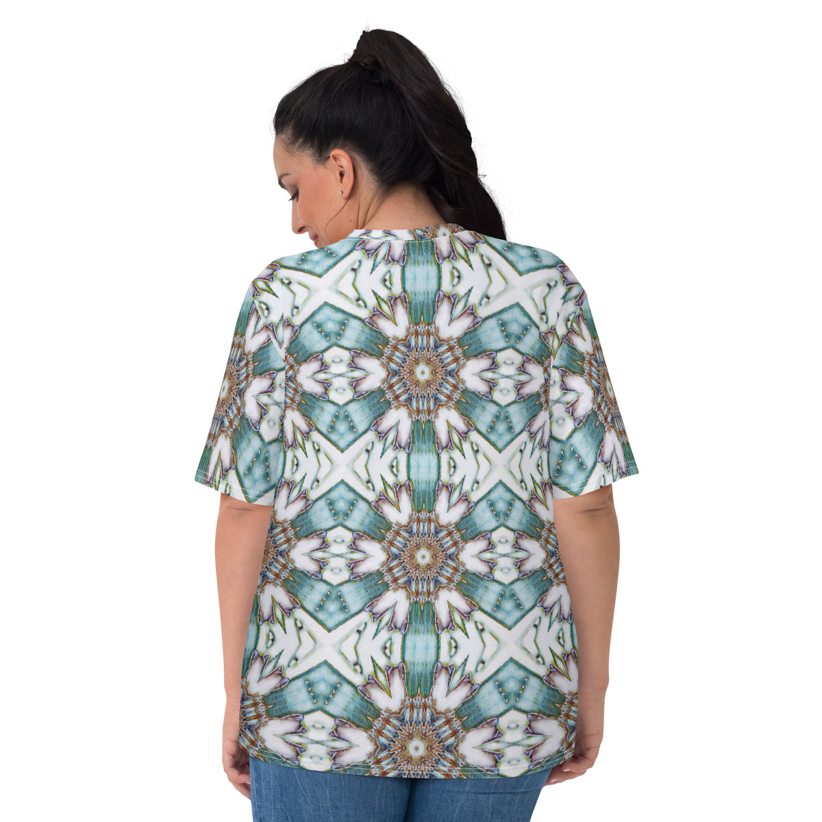 "Whirling Petals" Collection - Designer Women's T-shirt ZKoriginal