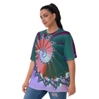 "Spiral Wave Radiant Twist" Collection - Designer Women's T-shirt ZKoriginal