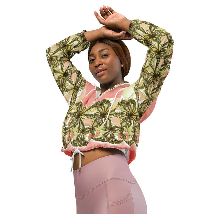 "Wild Lily" Collection - Women’s Cropped Windbreaker