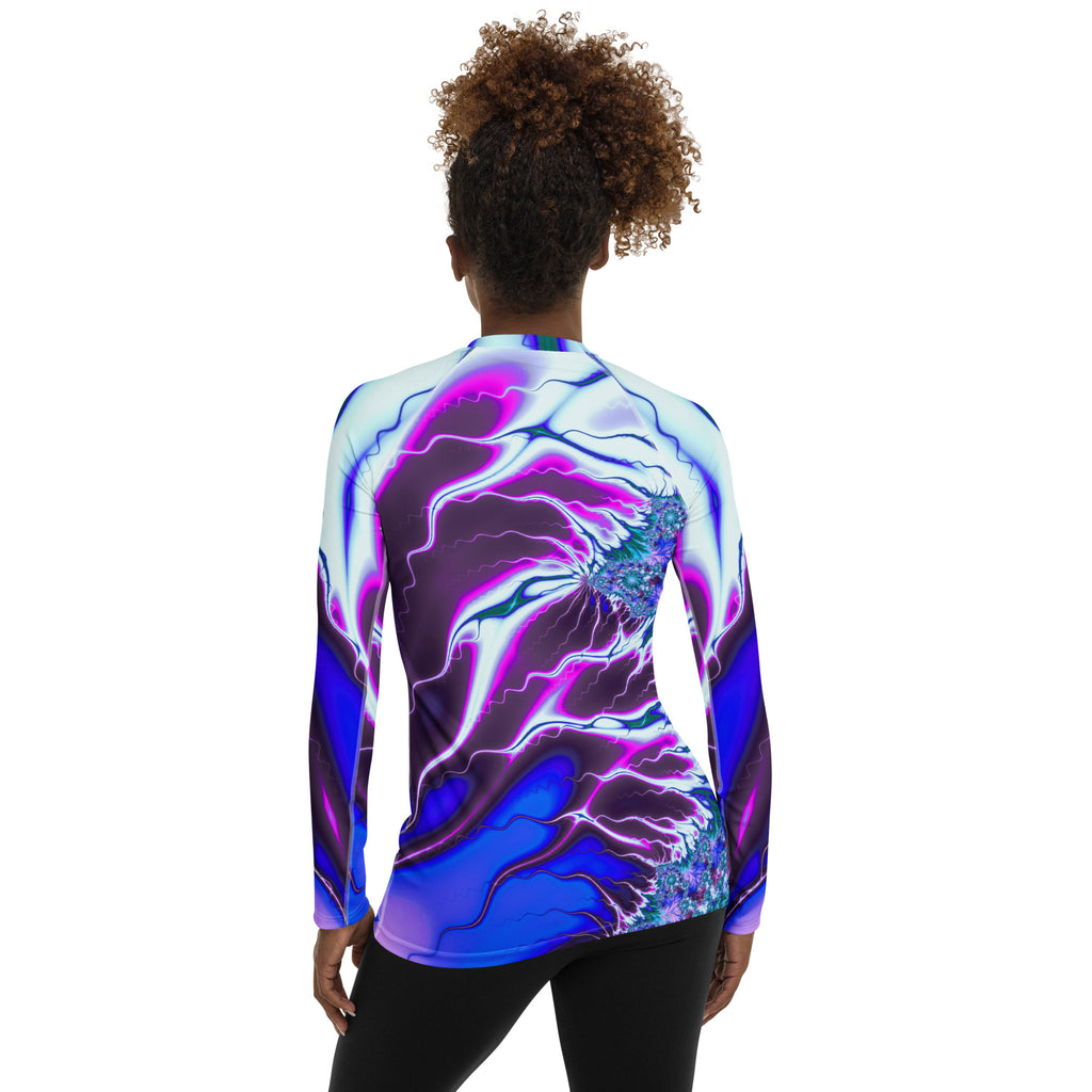 "Flames of Color" Collection - Women's Rash Guard ZKoriginal