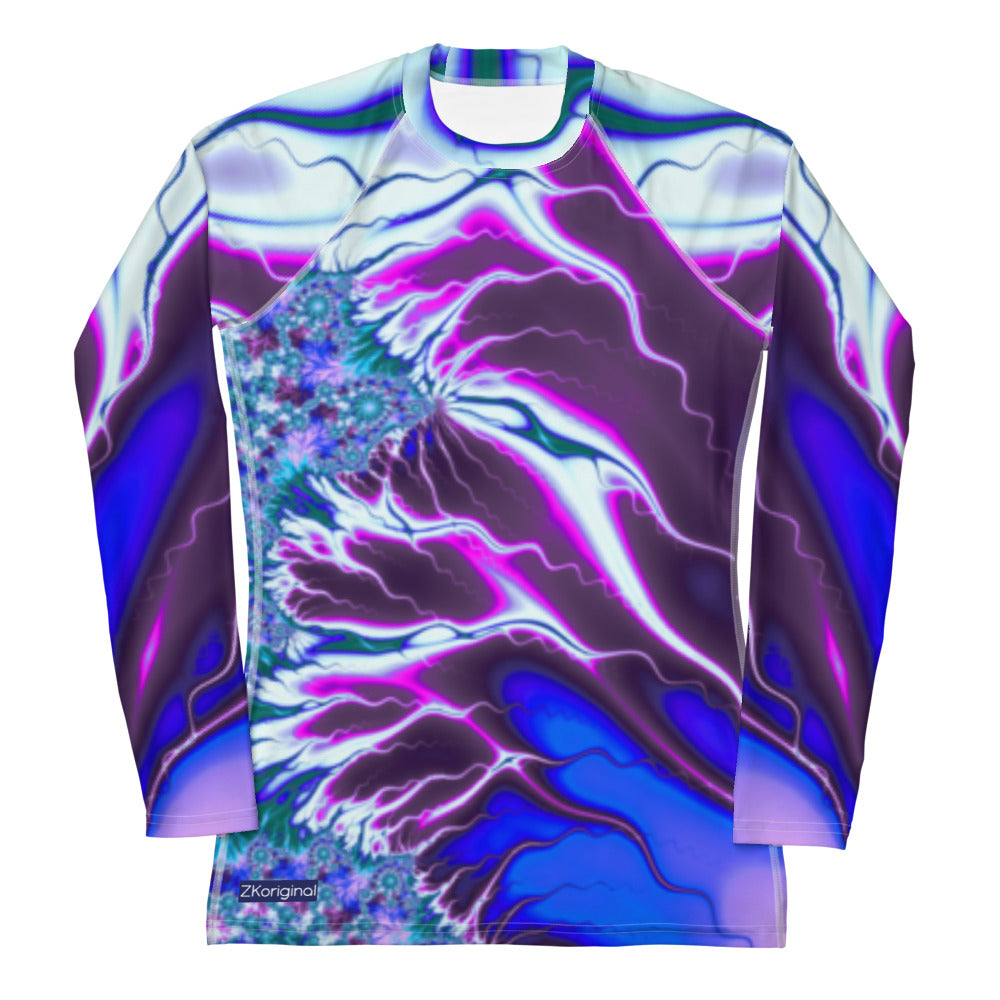 "Flames of Color" Collection - Women's Rash Guard ZKoriginal