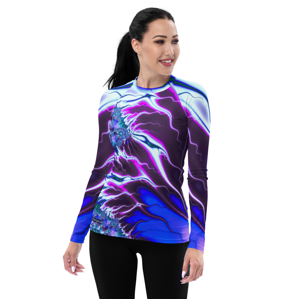 "Flames of Color" Collection - Women's Rash Guard ZKoriginal