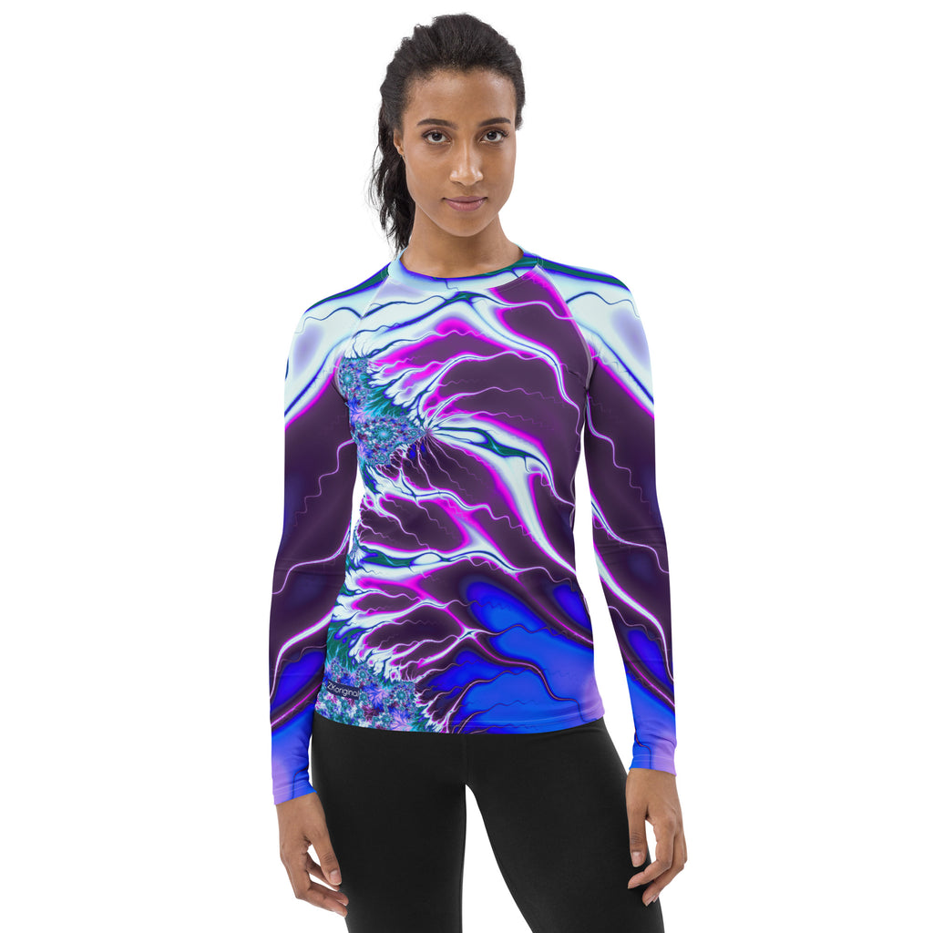 "Flames of Color" Collection - Women's Rash Guard ZKoriginal