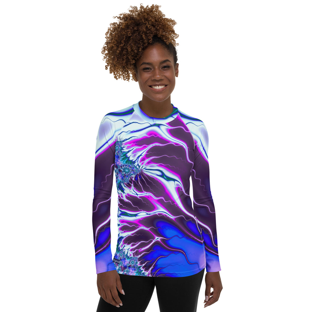 "Flames of Color" Collection - Women's Rash Guard ZKoriginal