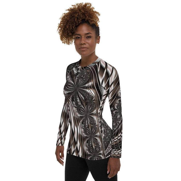 "Cappuccino Mirage" Collection - Women's Rash Guard ZKoriginal