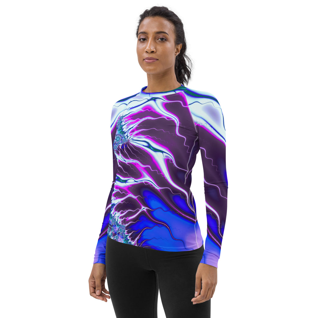 "Flames of Color" Collection - Women's Rash Guard ZKoriginal