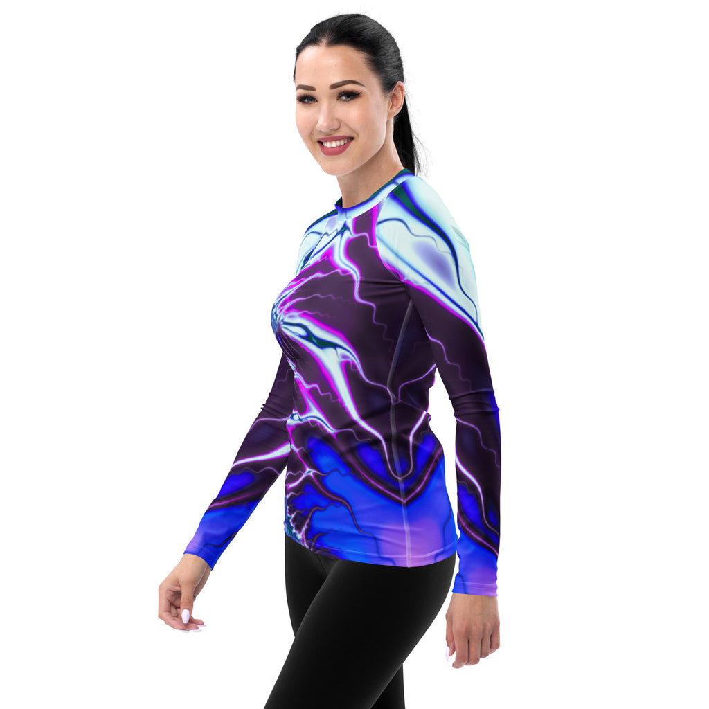 "Flames of Color" Collection - Women's Rash Guard ZKoriginal