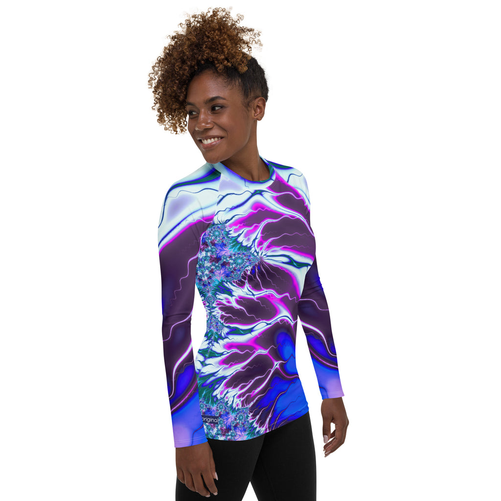 "Flames of Color" Collection - Women's Rash Guard ZKoriginal