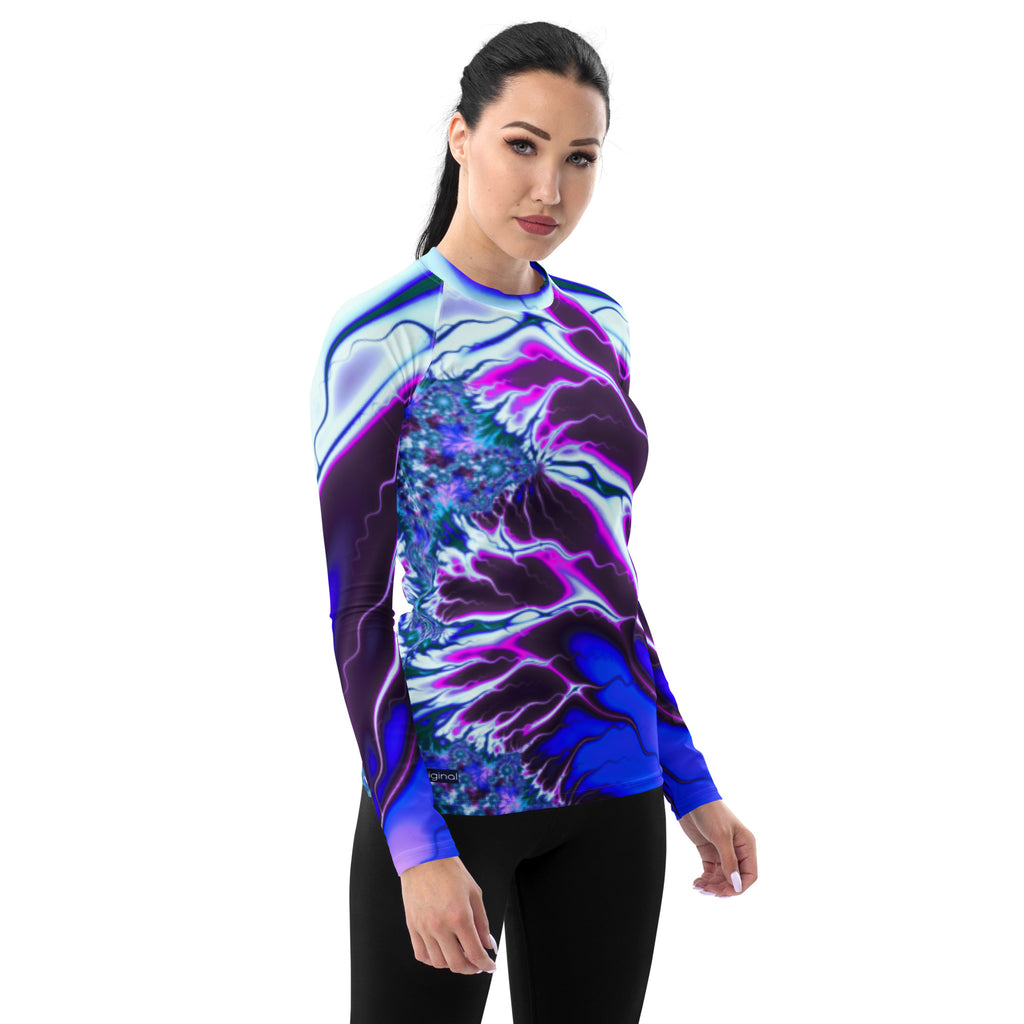 "Flames of Color" Collection - Women's Rash Guard ZKoriginal