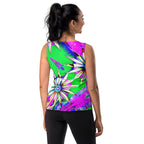 "Electric Bloom" Collection - Designer Long Tank Top