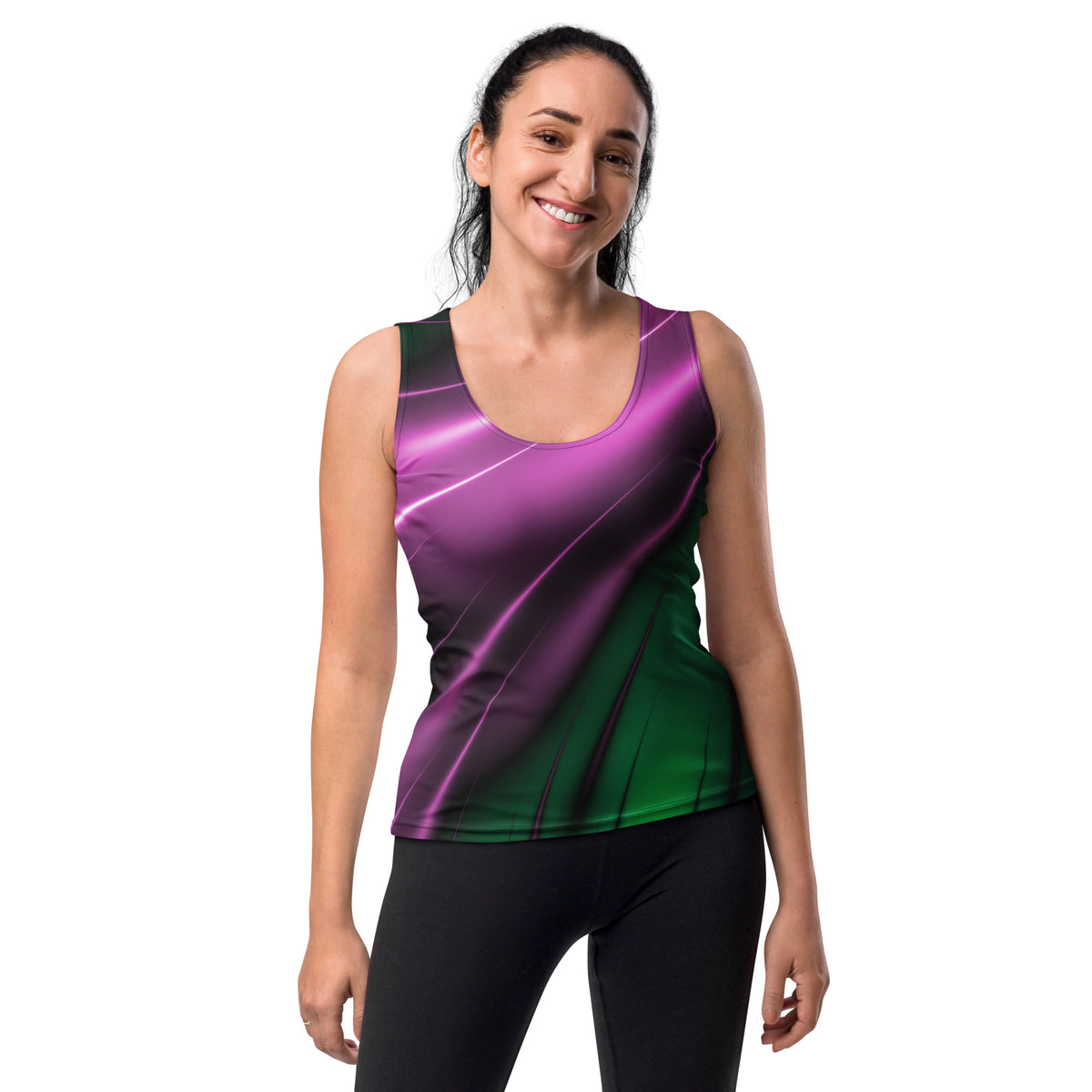 "Aurora Whispers Arctic Chic" Collection - Designer Long Tank Top ZKoriginal