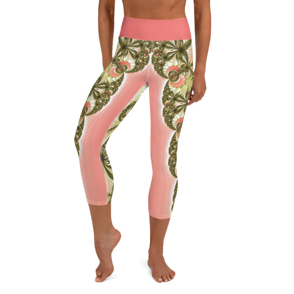 "Wild Lily" Collection - Yoga Capri Leggings ZKoriginal