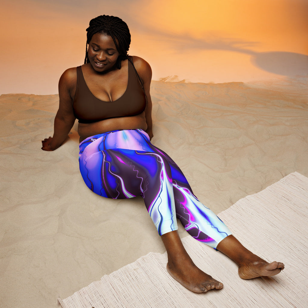 "Flames of Color" Collection - Yoga Capri Leggings ZKoriginal