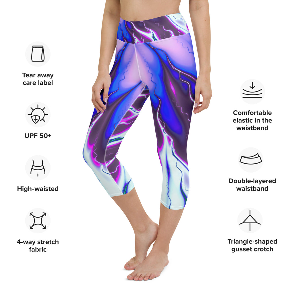 "Flames of Color" Collection - Yoga Capri Leggings ZKoriginal