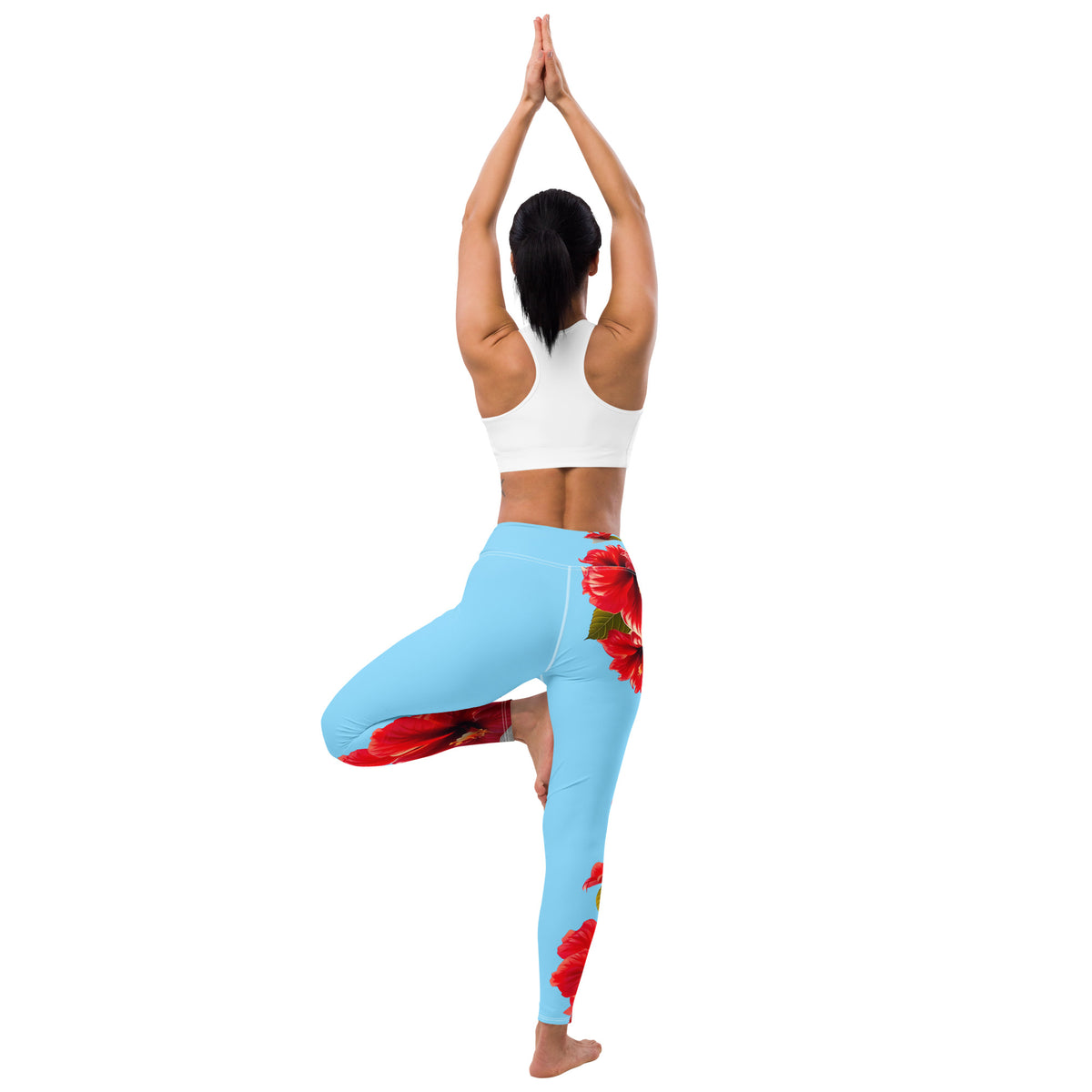 Majestic Flamingo – Designer Women's Long Yoga Leggings | ZKoriginal