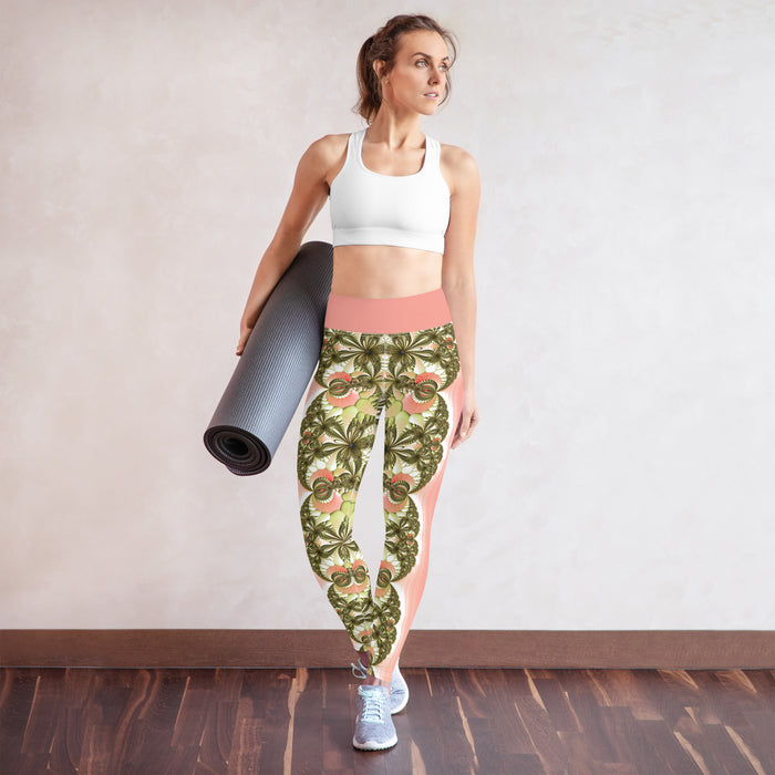 "Wild Lily" Collection - Yoga Long Leggings