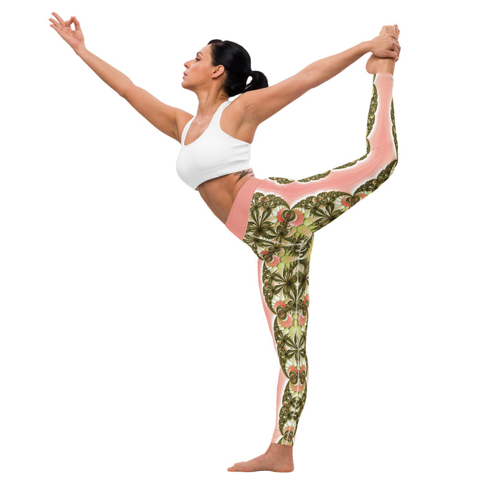 "Wild Lily" Collection - Yoga Long Leggings