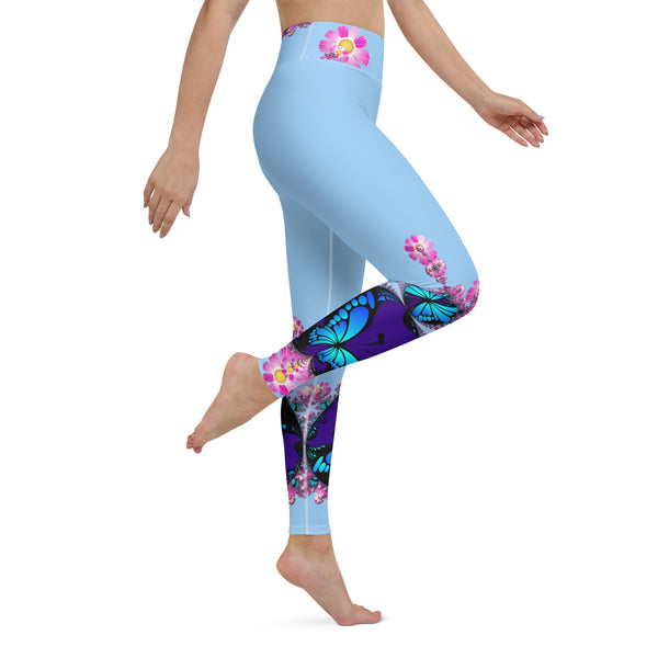 "Mystical Butterfly Bliss" Collection - Designer Long Yoga Leggings ZKoriginal