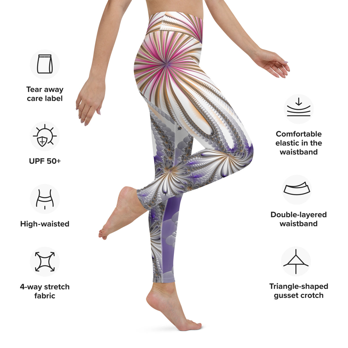 "Morning Bloom" Collection - Designer Yoga Leggings ZKoriginal