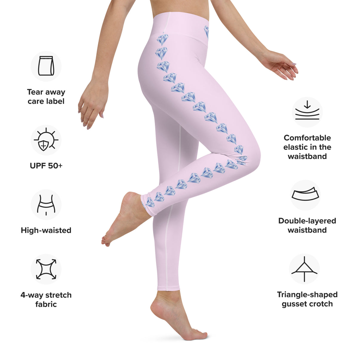"Sparkling Love Diamond Affair" Collection - Long Yoga Leggings ZKoriginal