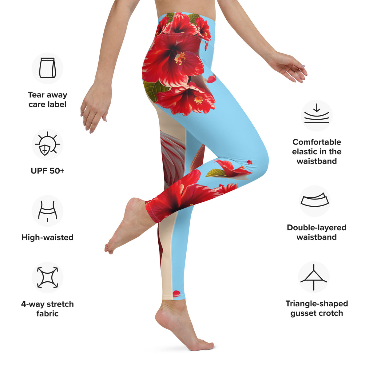 Majestic Flamingo – Designer Women's Yoga Leggings | ZKoriginal