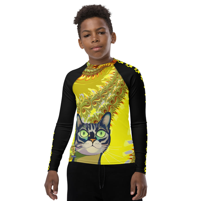"The Canary" Collection - Cat Face Youth Rash Guard ZKoriginal