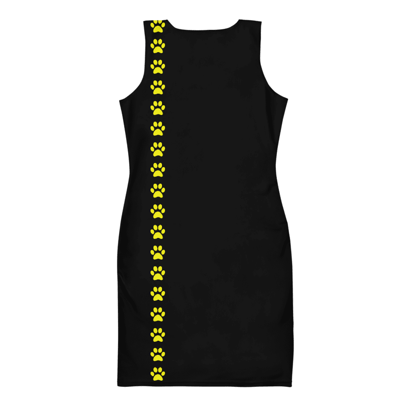 "The Canary" Collection - Cat Face Designer Mini Dress ZKoriginal