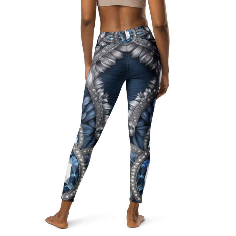 "Denim and Diamonds" Collection - Designer Yoga Leggings
