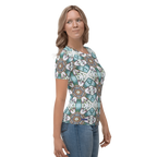 "Whirling Petals" Collection - Designer Women's T-shirt ZKoriginal
